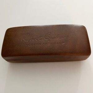 NEW Men's Robert Graham Brown Hardshell Sunglass Glasses Case